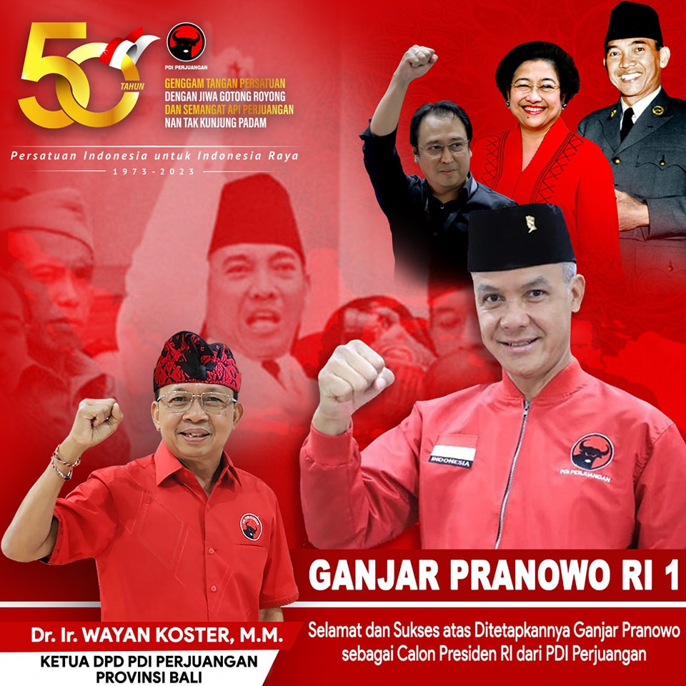 DPD PDI Perjuangan Bali Siap Menangkan Capres Ganjar Pranowo dalam